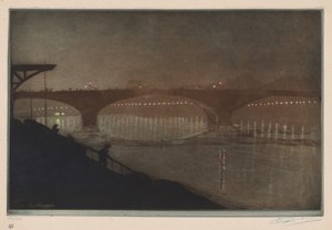 索尔费里诺大桥夜间效应 作者 未知艺术家