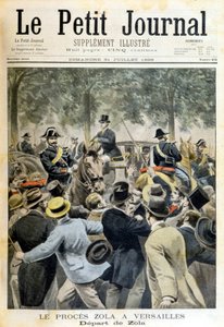 凡尔赛宫的左拉审判 - 1898 年 7 月 31 日的“Le Petite Journal” 作者 未知艺术家