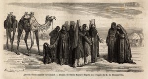 The arrival of a Turkish (Turkmenistan) wife in her husband