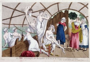 令人难以置信的经济浴（15 美分），rue de la tannerie，19 世纪初，Carnavalet。 作者 未知艺术家