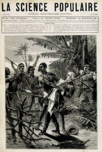 地理科学的殉道者：库克船长之死。1880年5月27日 "La Science populaire "的封面 作者 Unknown artist