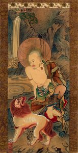 阿罗汉，日本，镰仓时代后期，14世纪1886年。 作者 Ryozen的未知追随者