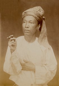 缅甸人，大约1885年 作者 未知的摄影师