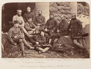一群英国军官，大约1879年 作者 未知的摄影师
