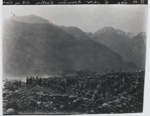 《停火》，不列颠山脉炮台第一名，黑山探险队，1891年 作者 未知的摄影师