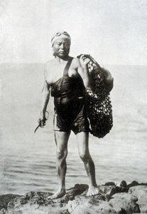 Coreenne fishing in the 19th century. 作者 未知的摄影师
