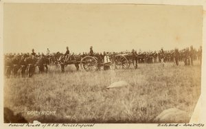 1879 年 6 月 2 日，“祖鲁兰 HIH 皇太子的葬礼游行”（黑白照片） 作者 未知的摄影师