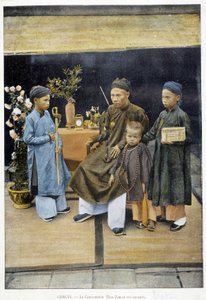 总督道坦和他的孩子，诉 1895 年，“环游世界”，19 世纪后期。