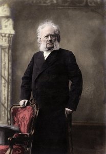 HENRIK IBSEN (1828-1906) 挪威诗人和剧作家 - 挪威剧作家 Henrik (Henri) Johan Ibsen (1828-1906) 的肖像 作者 未知的摄影师