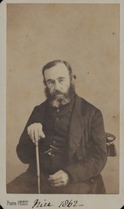 詹姆斯·Outram中尉穿着便服，尼斯，1862年 作者 不明