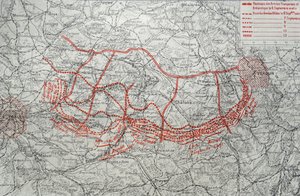 描绘德军挺进法国的地图 作者 未知的摄影师