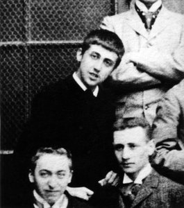 马塞尔·普鲁斯特（Marcel Proust，1871-1922）在巴黎高中就读，c. 1887年 作者 未知的摄影师