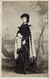 巴伐利亚的玛丽-索菲--1861年--巴伐利亚公爵夫人和两西西里女王玛丽-索菲（玛丽-索菲）--阿梅里的肖像（1841年-1925年 作者 未知的摄影师