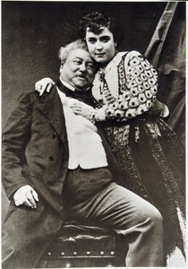 大仲马 (1802 - 1870) 和他的情妇的肖像 作者 未知的摄影师