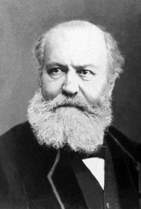 法国作曲家查尔斯·古诺 (Charles Gounod) (1818-1893) 的肖像。 作者 未知的摄影师
