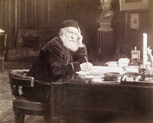 法国作曲家查尔斯·古诺 (Charles Gounod) (1818 - 1893) 的肖像。 作者 未知的摄影师