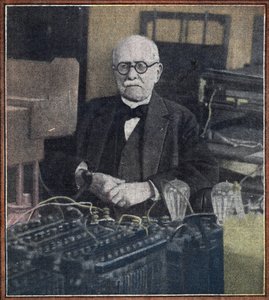 爱德华-布兰尼（1844-1940 年）物理学家肖像（法国发明家、物理学家爱德华-布兰尼肖像） 选自 1934 年 5 月 "Le pelerin "私人收藏 作者 未知的摄影师
