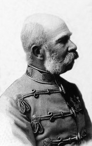 奥地利弗朗索瓦-约瑟夫（Francois Joseph）一世（1830-1916）的肖像，1848年至1916年的奥地利皇帝，1867年至1916年的波希米亚国王和匈牙利国王。 作者 未知的摄影师