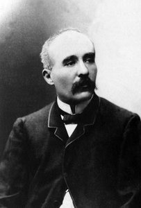 Georges Benjamin Clemenceau (1841-1929)，记者和政治家的肖像。 作者 未知的摄影师