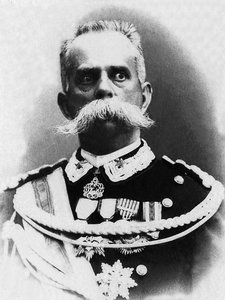 亨伯特一世（1844-1900）的肖像，1878 年至 1900 年的意大利国王，被无政府主义者布雷西暗杀。 作者 未知的摄影师