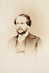 伊塔洛·加尔多尼 (Italo Gardoni) 肖像，c.1860（黑白照片） 作者 未知的摄影师