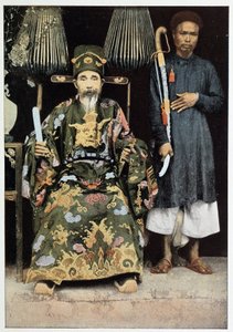 19 世纪后期，东京的 Kinh Luoc（副国王）肖像。 作者 未知的摄影师