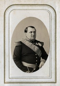 拿破仑·杰罗姆 (Napoleon-Jerome) 波拿巴 (1822-1891) 的肖像。 作者 未知的摄影师