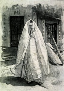 19 世纪末一位韩国女士的肖像。 作者 未知的摄影师