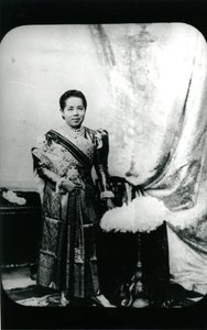 Saovabha Phongsri 王后，约 1880 年（黑白照片） 作者 未知的摄影师