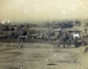 西贡邮政大楼诉1863年。 作者 未知的摄影师