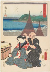 冲津 作者 歌川广重和国贞