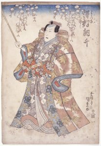 泽村托什？ 义经的角色（彩色木版画） 作者 歌川（1786-1865）国定