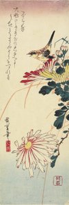 （Chrysanthemums and a Shrike），1830-1858