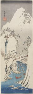 （雪中的基索峡谷），c。赤红