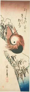 雪岸鸳鸯 作者 歌川宏重
