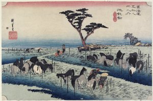 四月马博览会，Chiryu_，c。 1833
