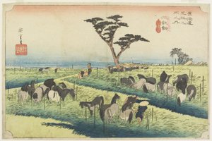 四月马博览会，Chiryu_，c。 1833