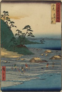 1853年12月在富士山，Etchu省的船桥