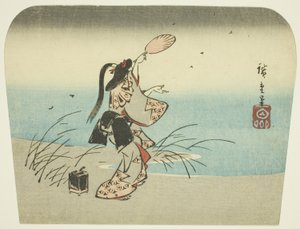 捕捉萤火虫 作者 歌川宏重