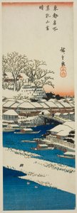 松内山雪后晴天（松内山之雪），选自 "东都名胜（东都名胜）"系列 作者 歌川宏重