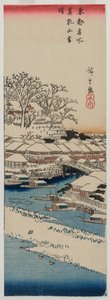东都名胜系列之松千山雪后晴天 作者 歌川宏重