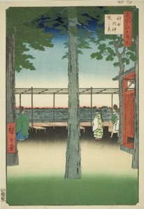 神田明神社的黎明（神田明神曙光），选自 "江户名胜百景 "系列 作者 歌川宏重