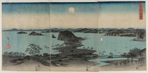 金泽夜景八景 作者 歌川宏重