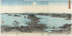 1857年7月夜间武藏八景的八景