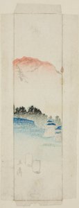 带景观的信封 作者 歌川宏重