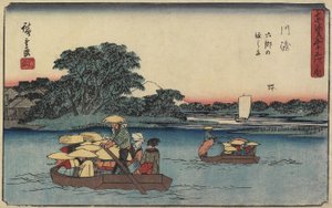 渡轮在川崎_，川崎，1841-1842