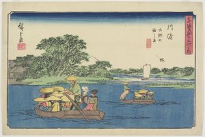 渡轮在川崎_，川崎，1841-1842