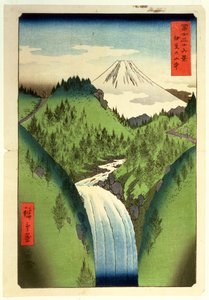 来自Isu山的富士，来自富士山（富士山Rokkei&39;）的36个系列的第22号，（彩色木版画）