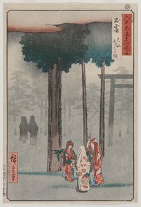 1853年出云大神社的Hotohoto节... 作者 歌川宏重