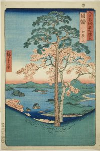 稻叶省：Karo，Koyama（稻叶，Karo Koyama），选自 "六十多个省的名胜（Rokujuyoshu meisho zue）"系列 作者 歌川宏重